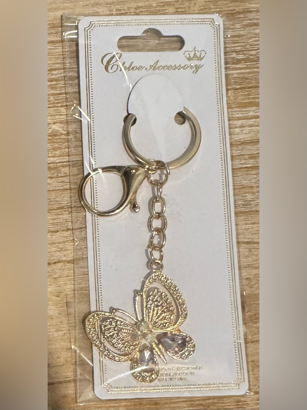 Sparkling Butterfly Bag Charm/Keychain